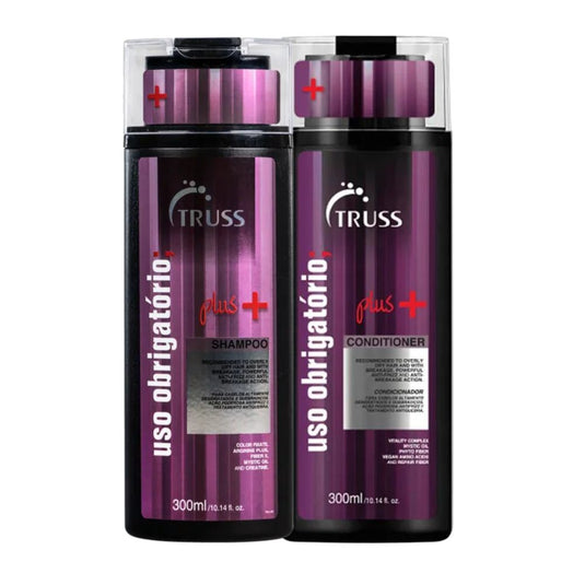 Kit Truss Uso Obrigatório Plus+ Shampoo 300 ml + Condicionador 300 ml