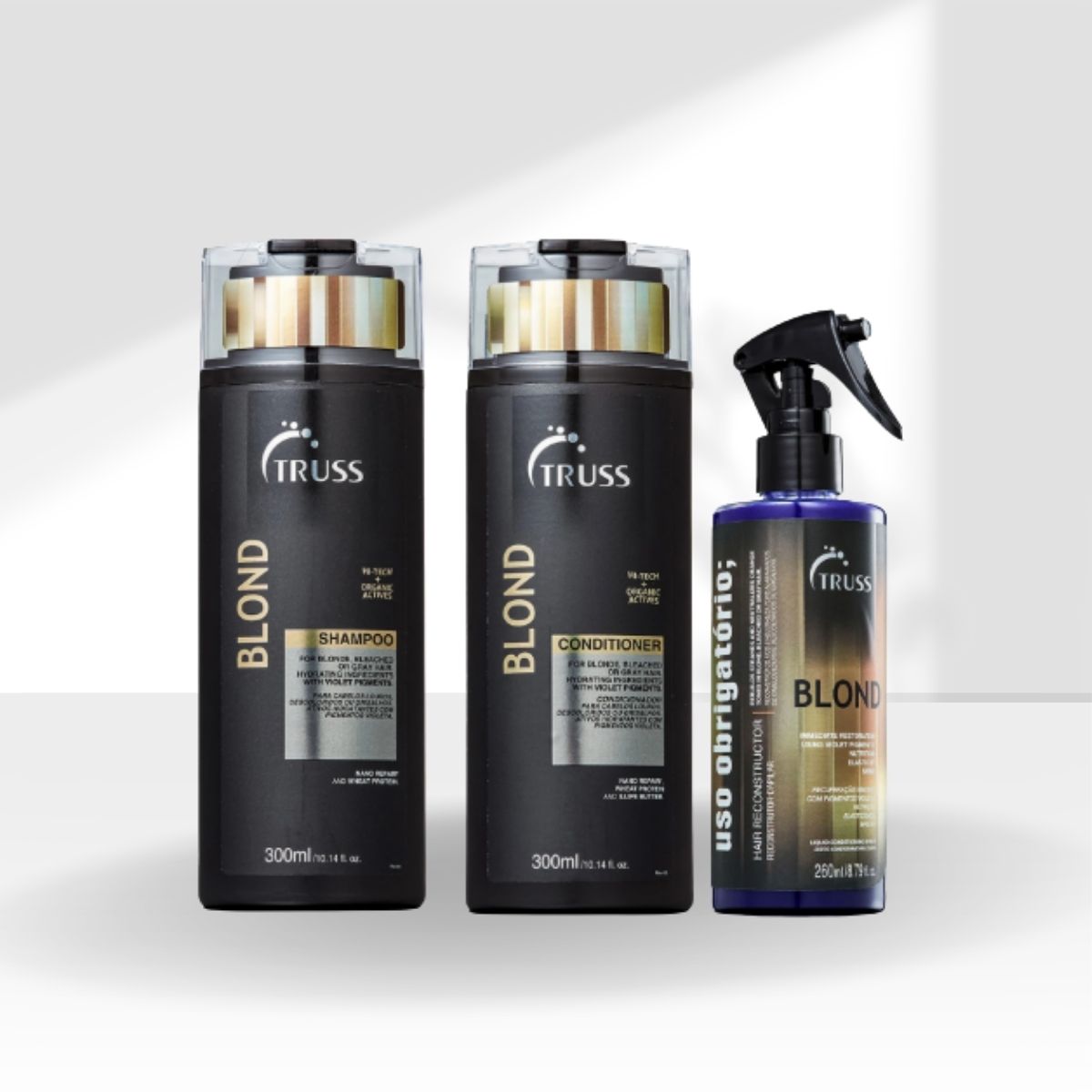 Kit Truss Blond Shampoo + Condicionador 300 ml + Uso Obrigatório Blond