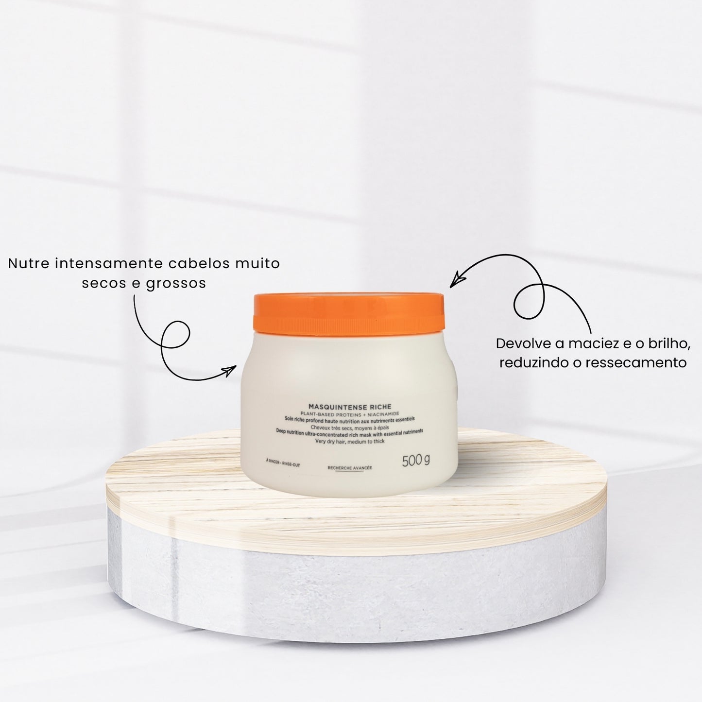 Máscara Kérastase Nutritive Masquintense Riche Máscara de Nutrição 500 g