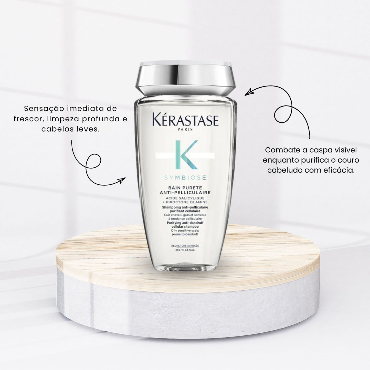 Shampoo Kérastase Symbiose Bain Pureté Anti-Pelliculaire Shampoo Anticaspa 250 ml