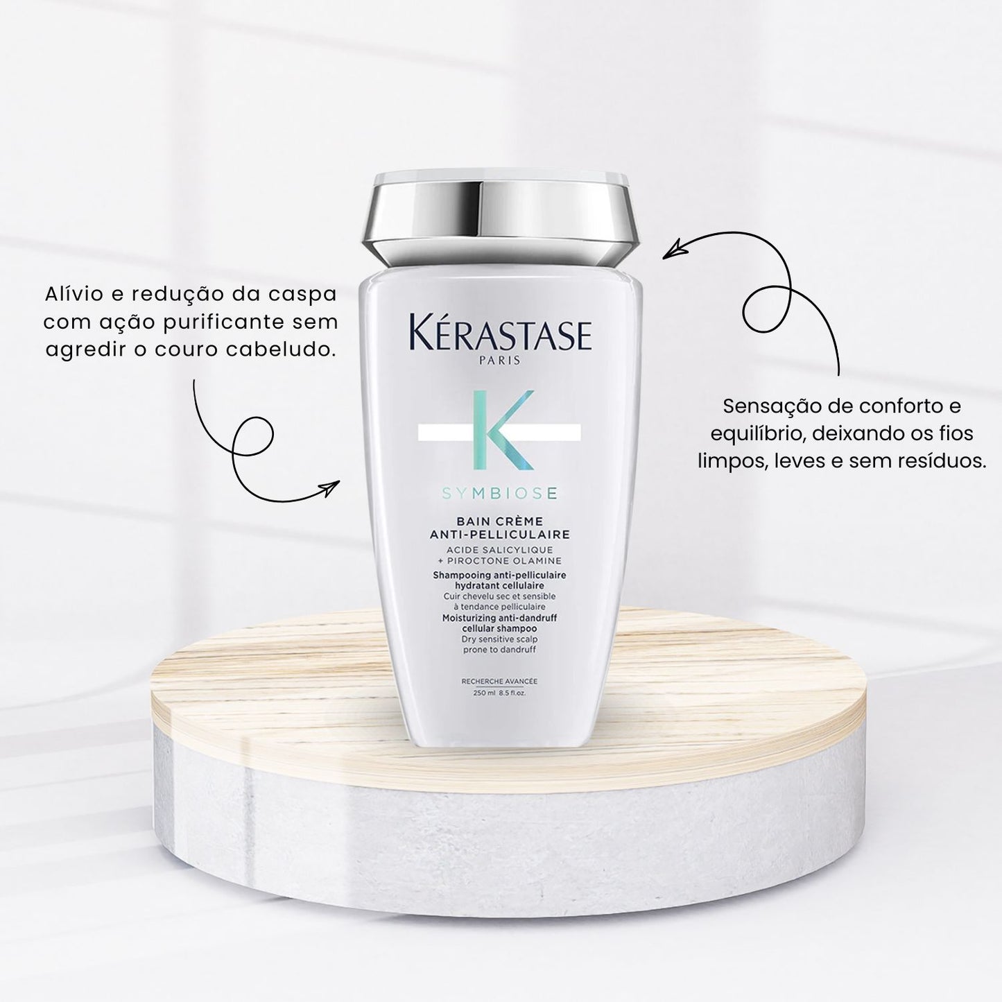Shampoo Kérastase Symbiose Bain Crème Anti-Pelliculaire 250 ml