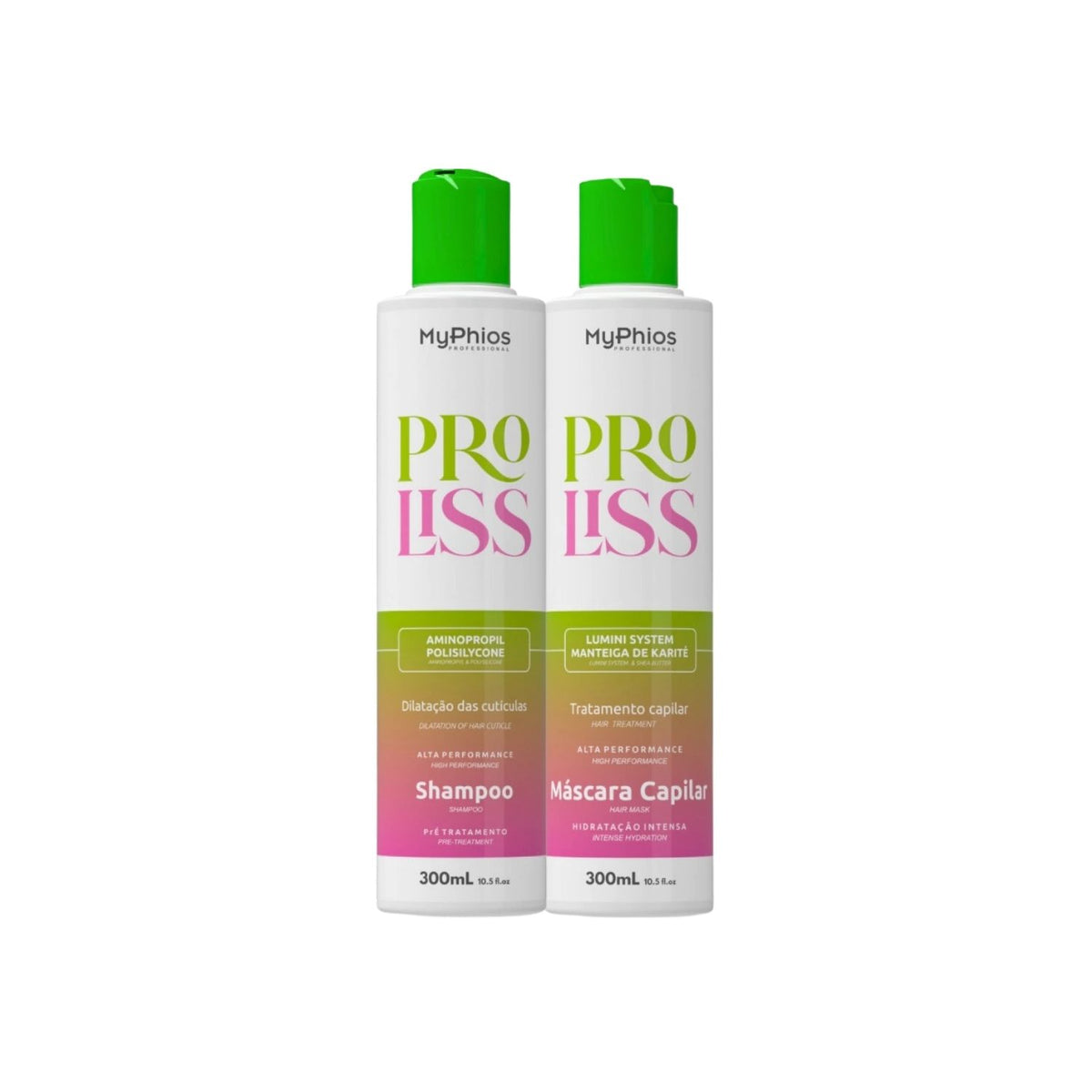 Kit MyPhios ProLiss Realinhamento Shampoo e Máscara 300 ml