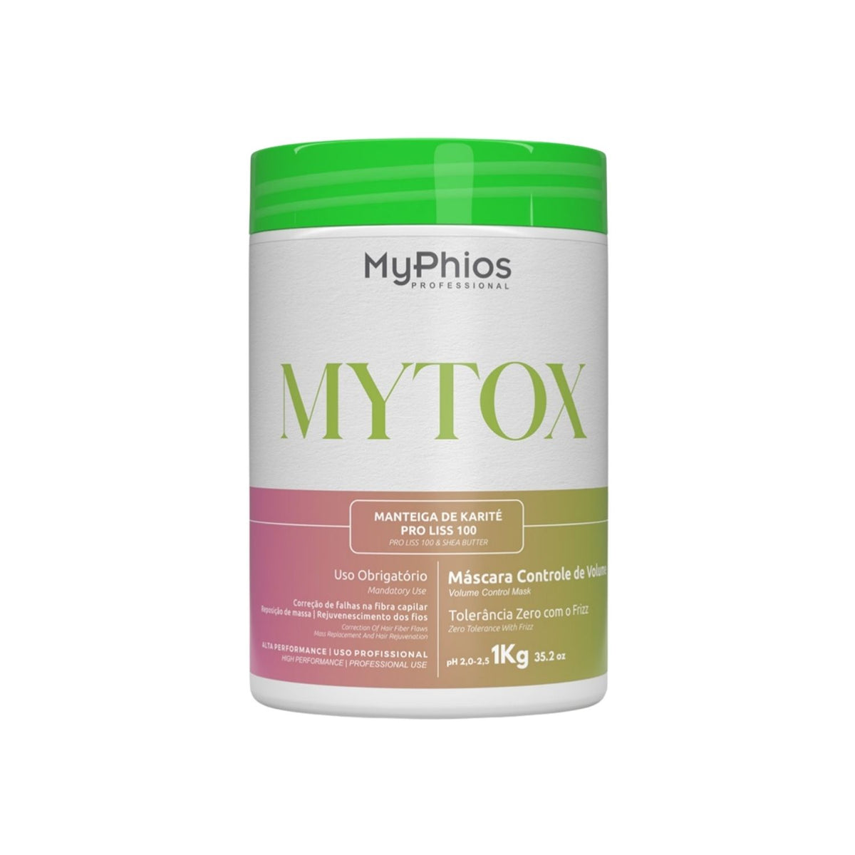 Botox Capilar Capilar MyPhios Mytox Máscara Controle de Volume 1 Kg