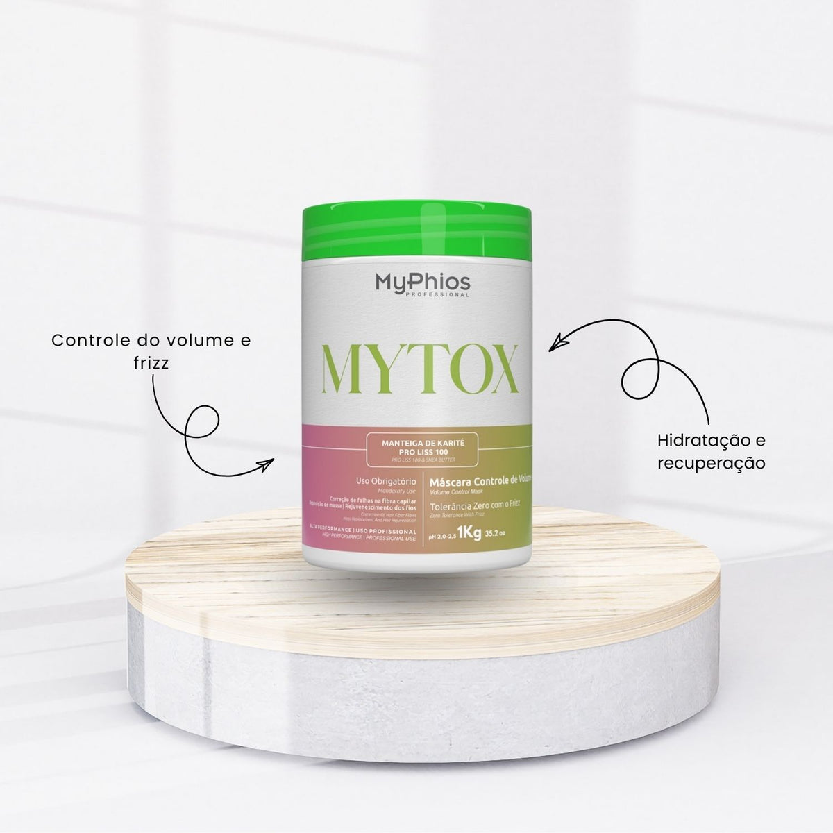 Botox Capilar Capilar MyPhios Mytox Máscara Controle de Volume 1 Kg