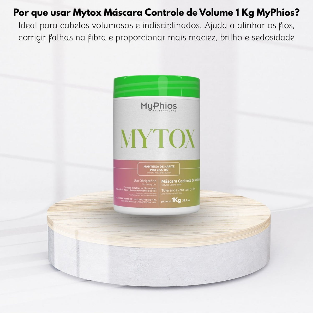Botox Capilar Capilar MyPhios Mytox Máscara Controle de Volume 1 Kg