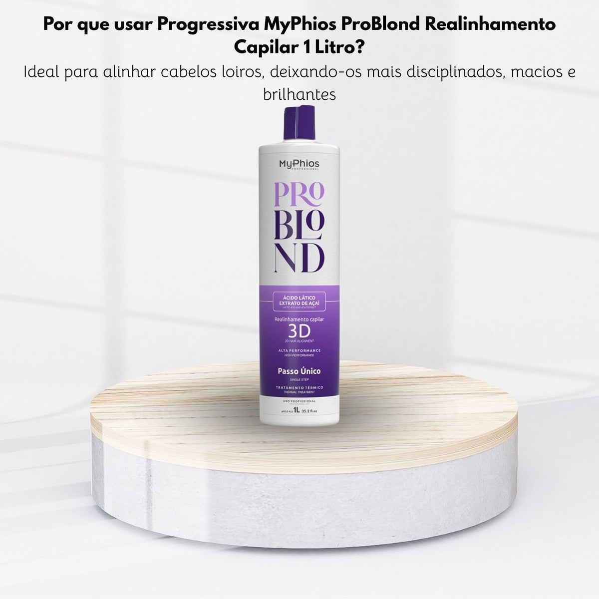 Progressiva MyPhios ProBlond Realinhamento Capilar 1 Litro
