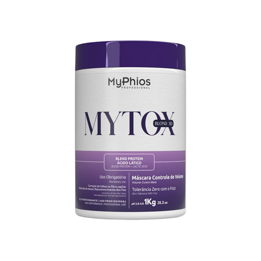 Botox Capilar Capilar MyPhios MyTox Blond 3D Máscara Controle de Volume 1 Kg