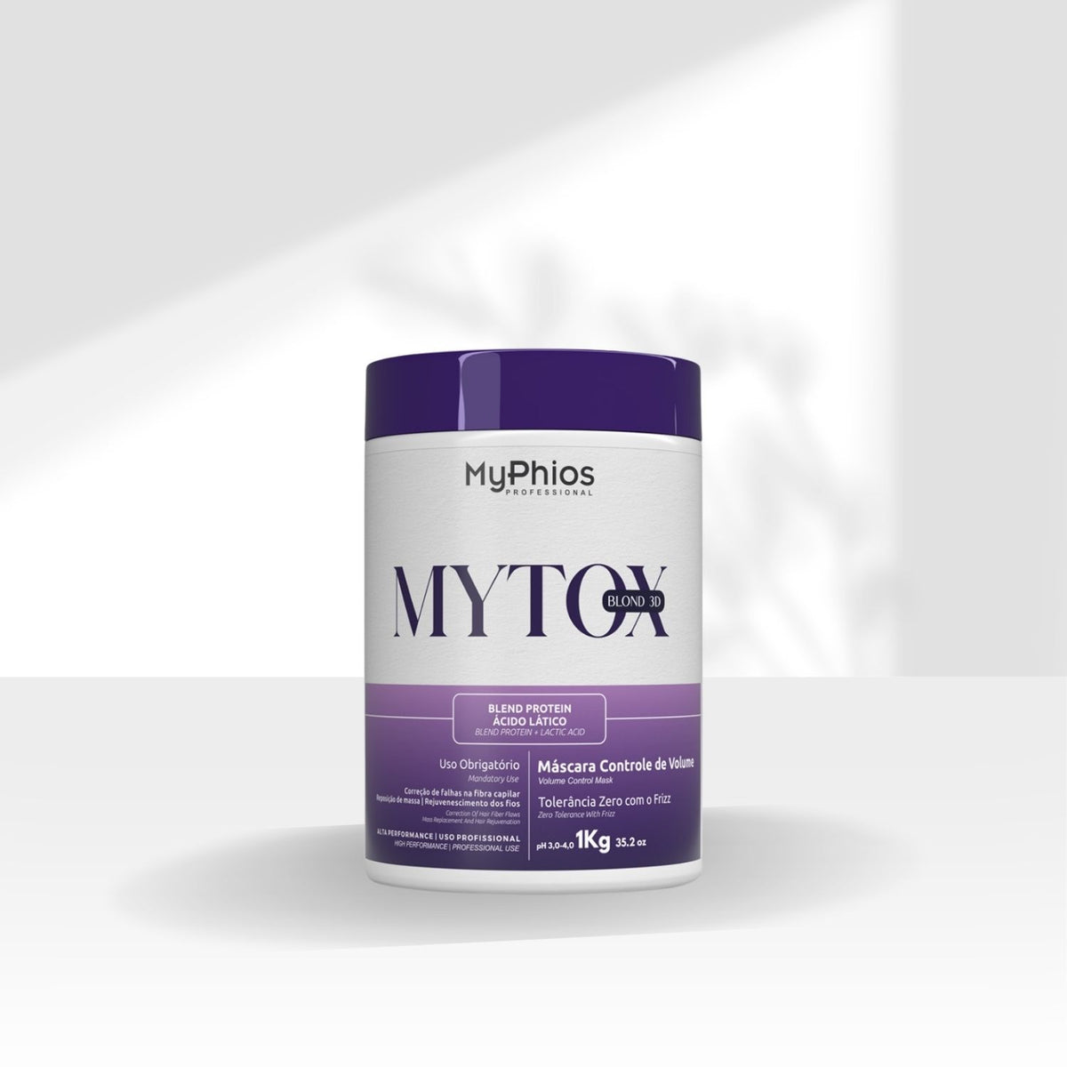 Botox Capilar Capilar MyPhios MyTox Blond 3D Máscara Controle de Volume 1 Kg
