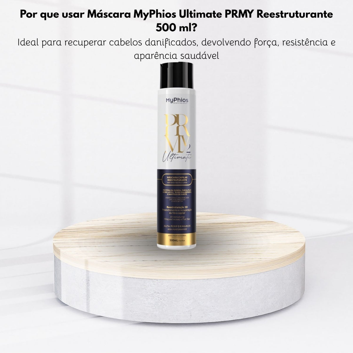 Máscara MyPhios Ultimate PRMY Reestruturante 500 ml