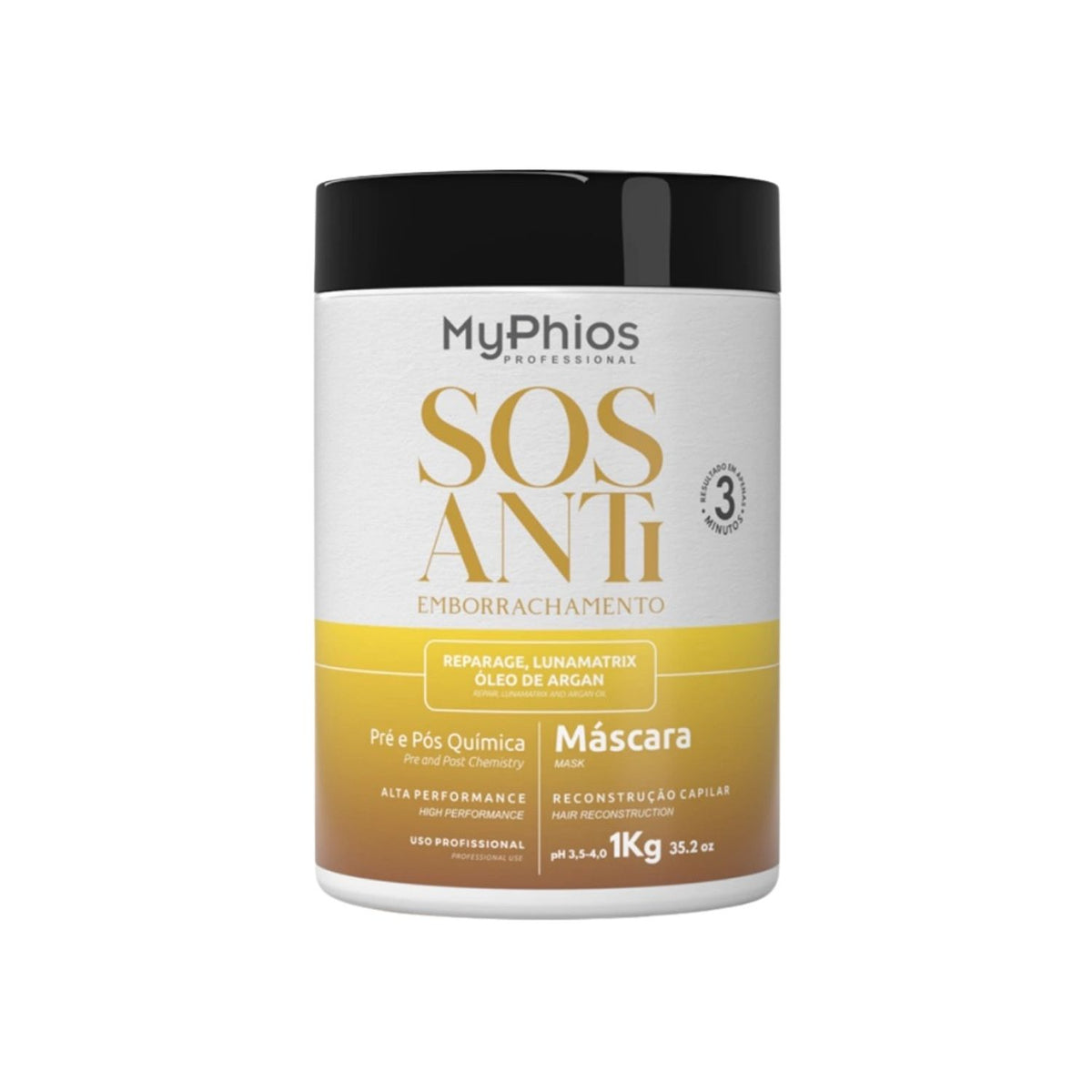 Máscara MyPhios SOS Antiemborrachamento 1 Kg