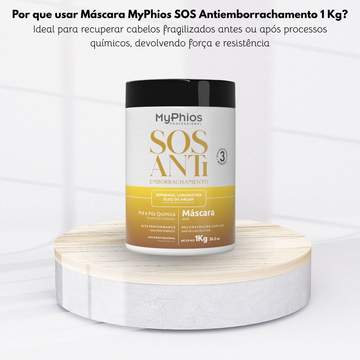 Máscara MyPhios SOS Antiemborrachamento 1 Kg