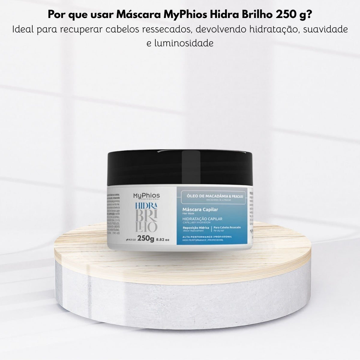 Máscara MyPhios Hidra Brilho Máscara de Hidratação Capilar 250 g