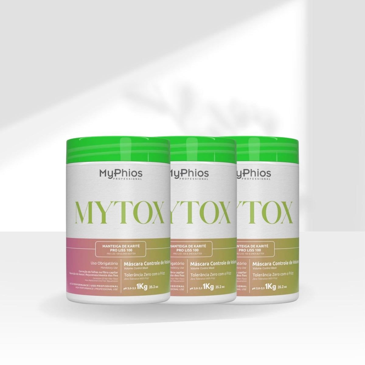 Kit MyPhios Mytox 3 Máscara Controle de Volume 1 Kg