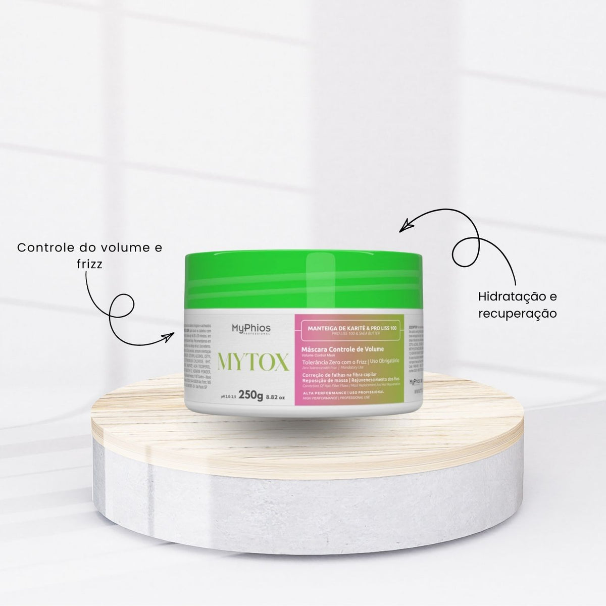 Kit MyPhios Mytox 2 Máscara Controle de Volume 250 g