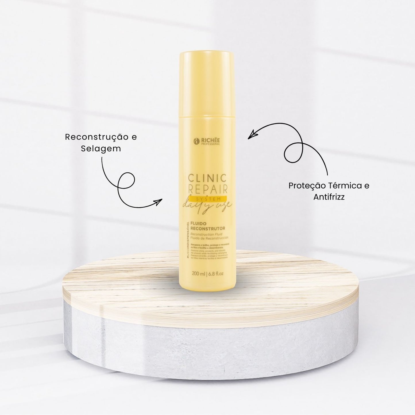 Leave-in Richée Clinic Repair Fluído Reconstrutor 200 ml
