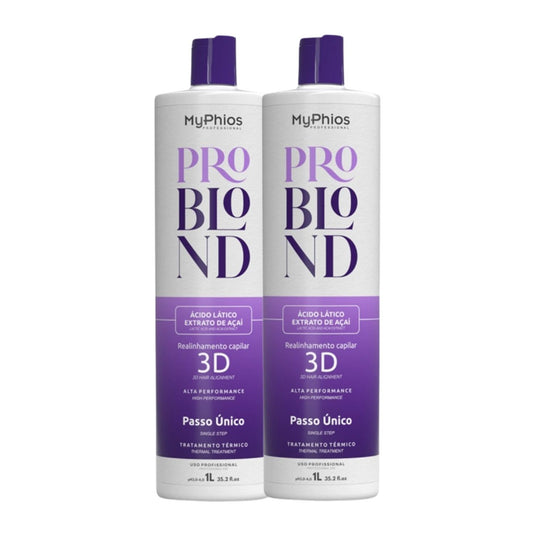 Kit MyPhios ProBlond 2 Realinhamento Capilar 1 Litro