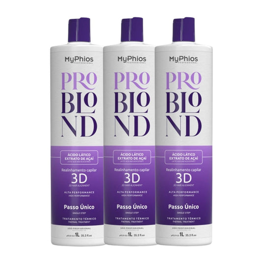 Kit MyPhios ProBlond 3 Realinhamento Capilar 1 Litro