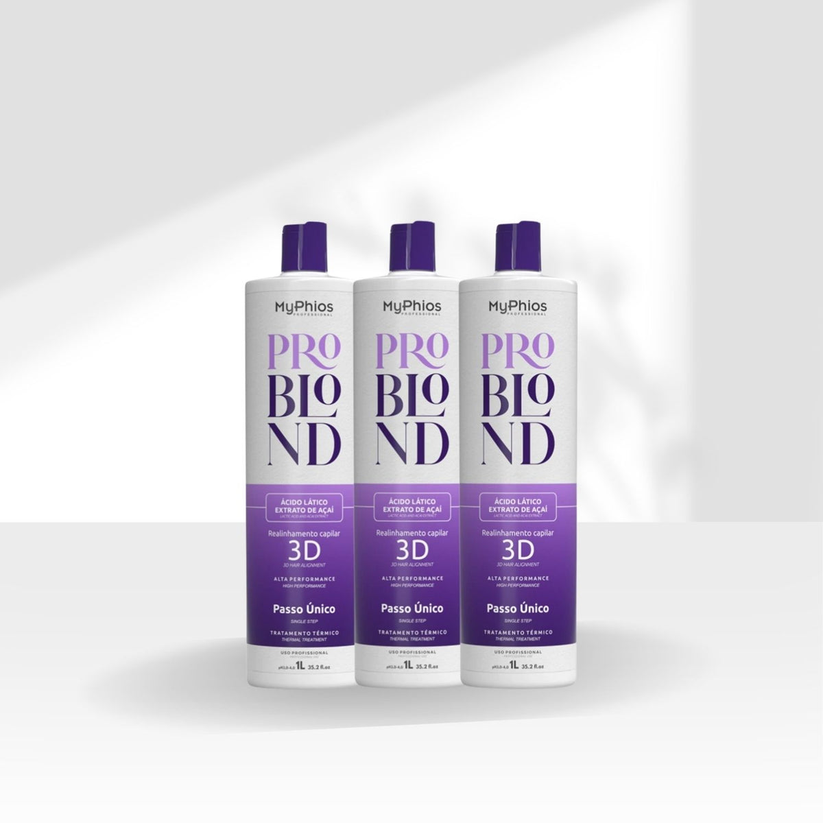 Kit MyPhios ProBlond 3 Realinhamento Capilar 1 Litro