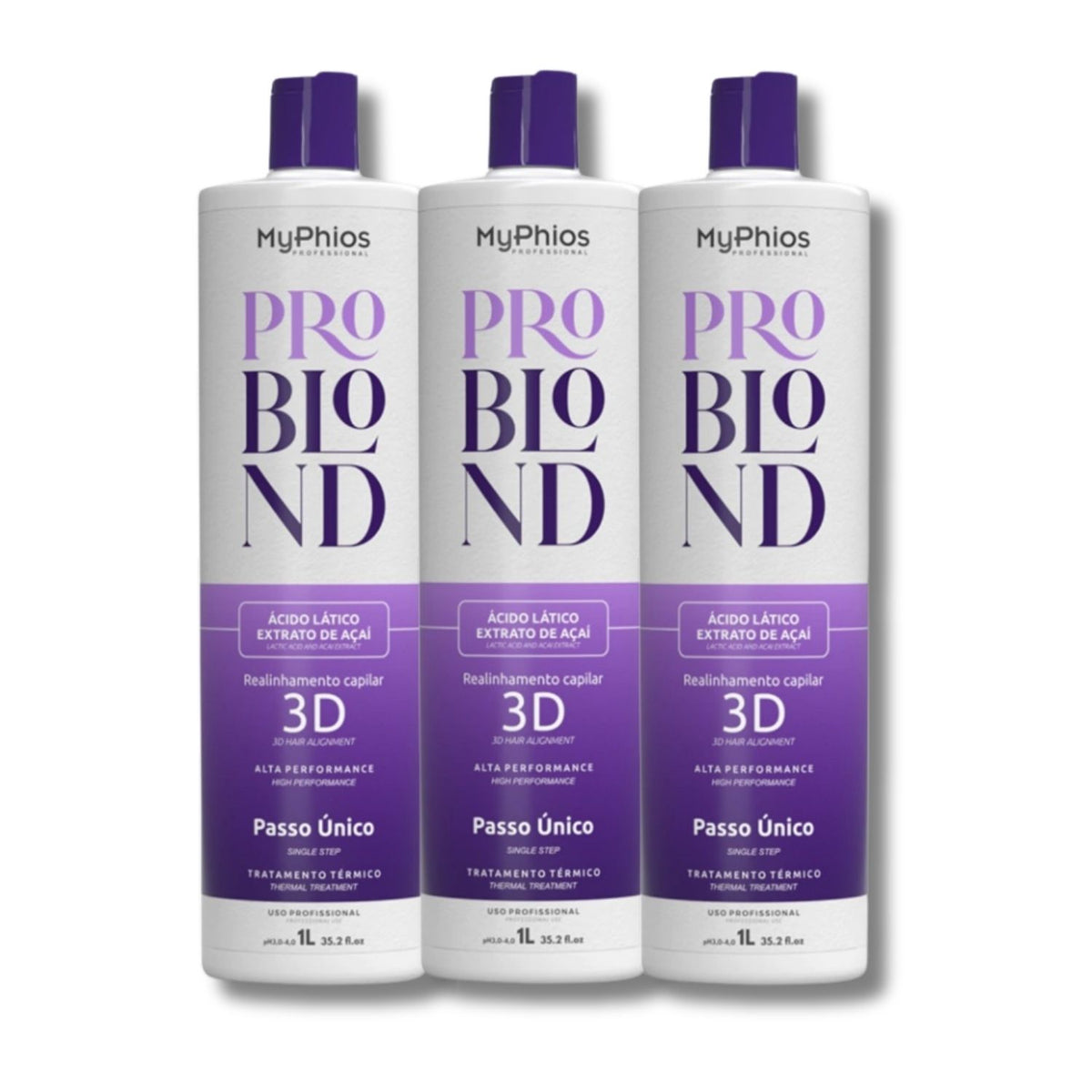 Kit MyPhios ProBlond 3 Realinhamento Capilar 1 Litro
