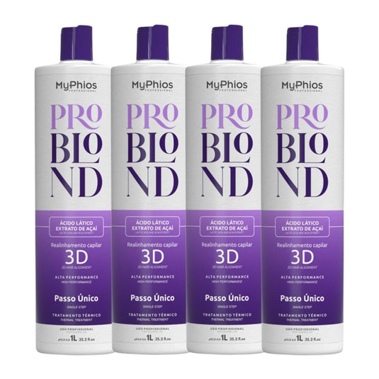 Kit MyPhios ProBlond 4 Realinhamento Capilar 1 Litro