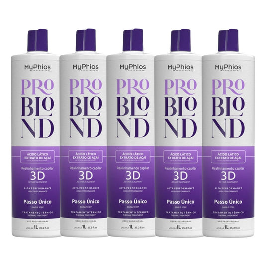 Kit MyPhios ProBlond 5 Realinhamento Capilar 1 Litro