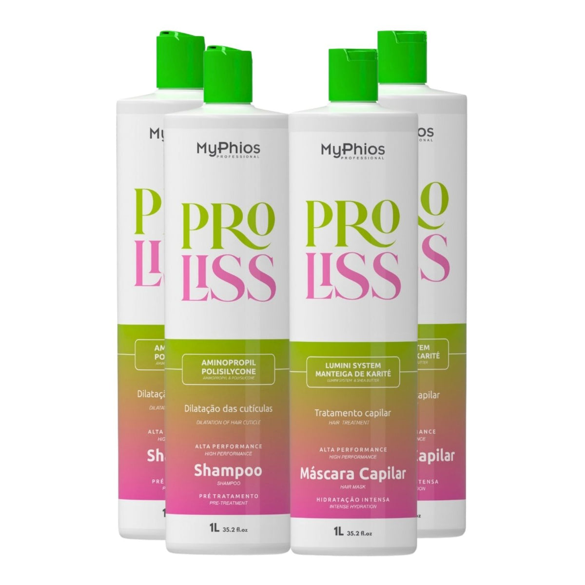 Kit MyPhios ProLiss 2 Realinhamento Capilar 1 Litro