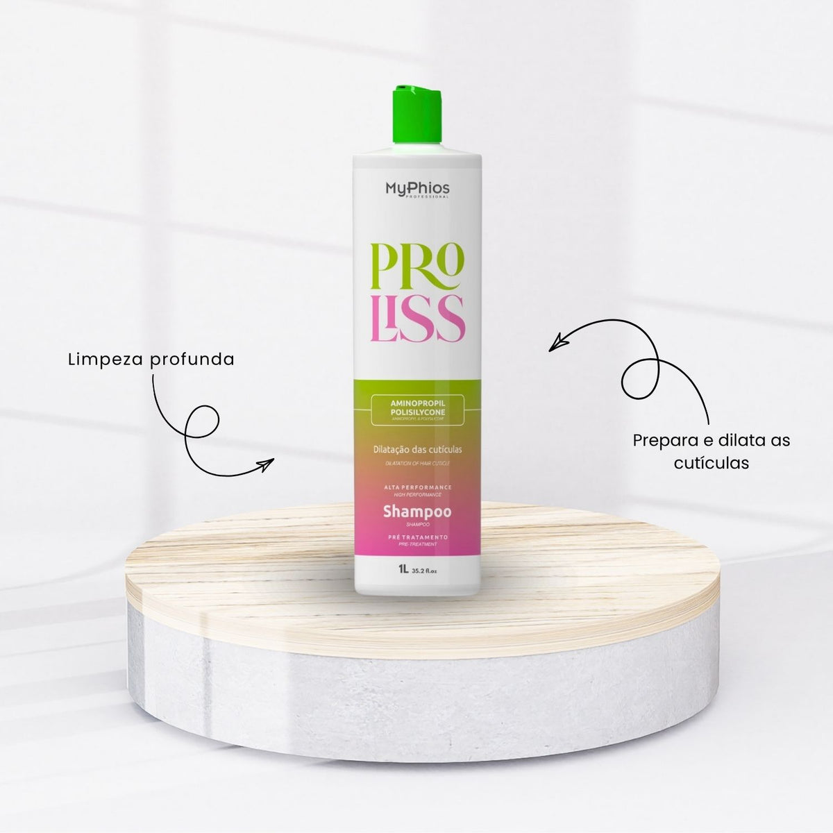 Kit MyPhios ProLiss 4 Realinhamento Capilar 1 Litro
