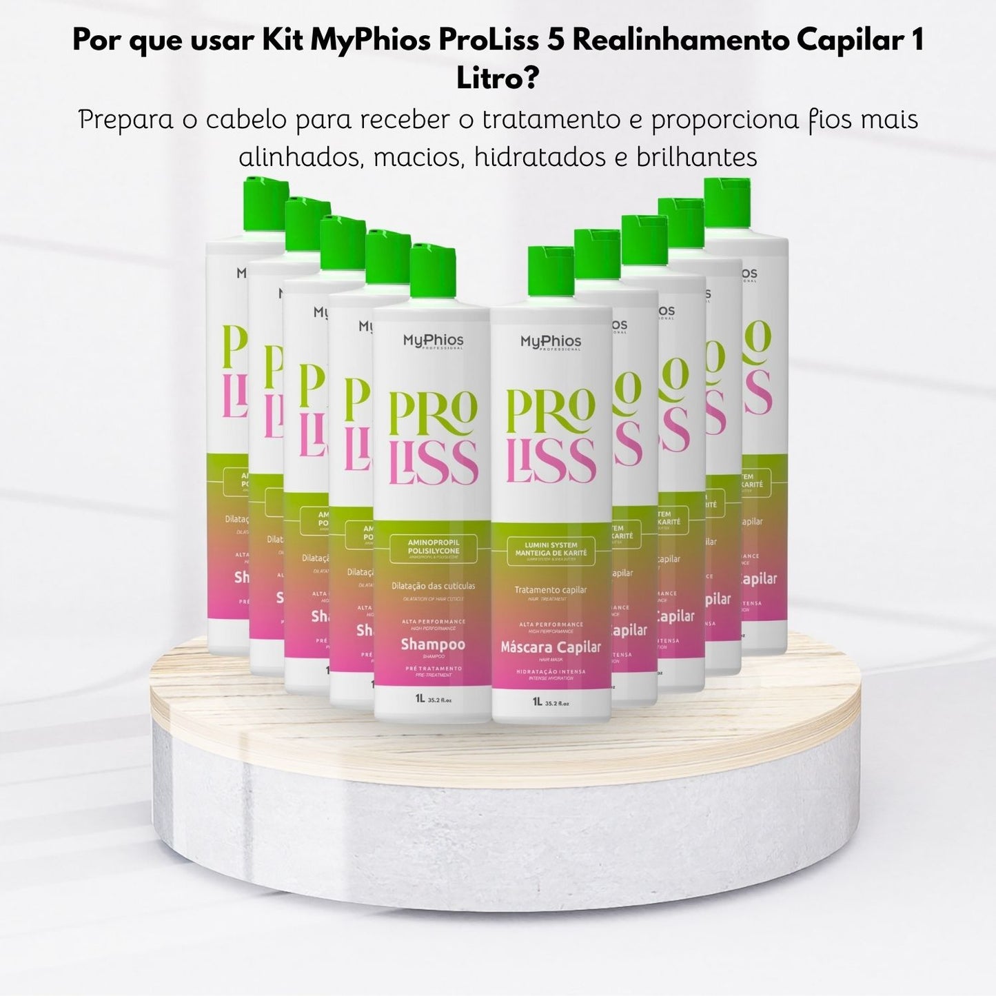 Kit MyPhios ProLiss 5 Realinhamento Capilar 1 Litro