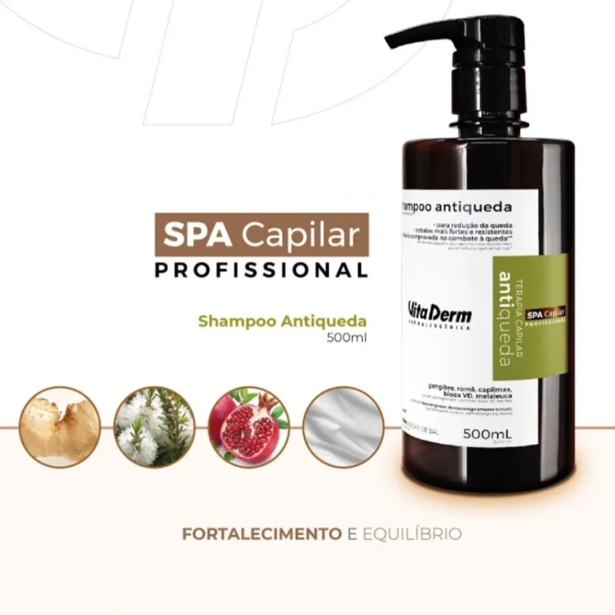 Shampoo Vita Derm Terapia Capilar Shampoo Antiqueda 500 ml