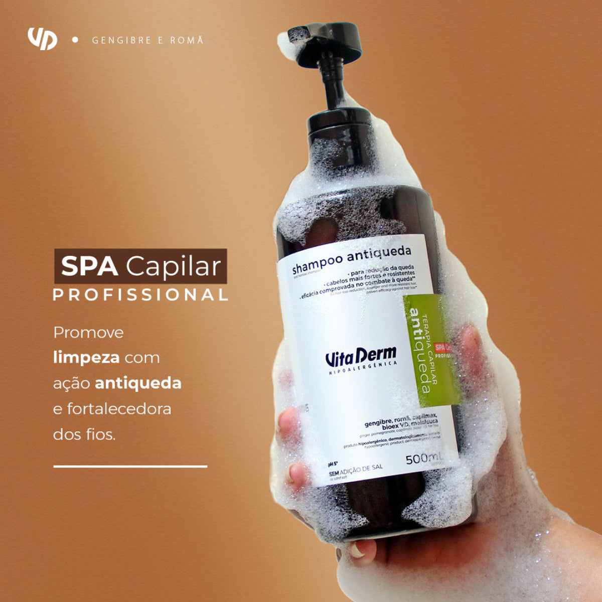 Shampoo Vita Derm Terapia Capilar Shampoo Antiqueda 500 ml