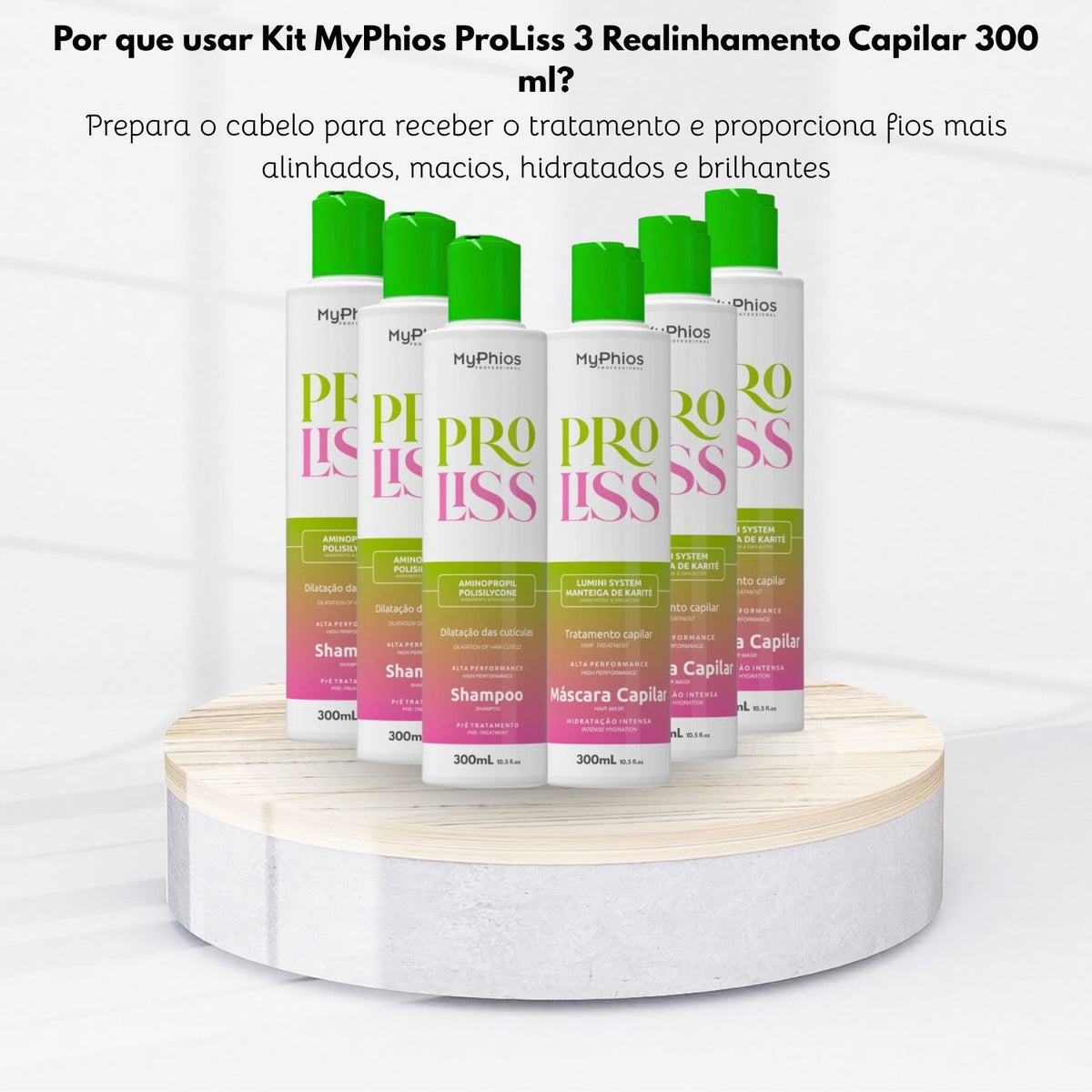 Kit MyPhios ProLiss 3 Realinhamento Capilar 300 ml