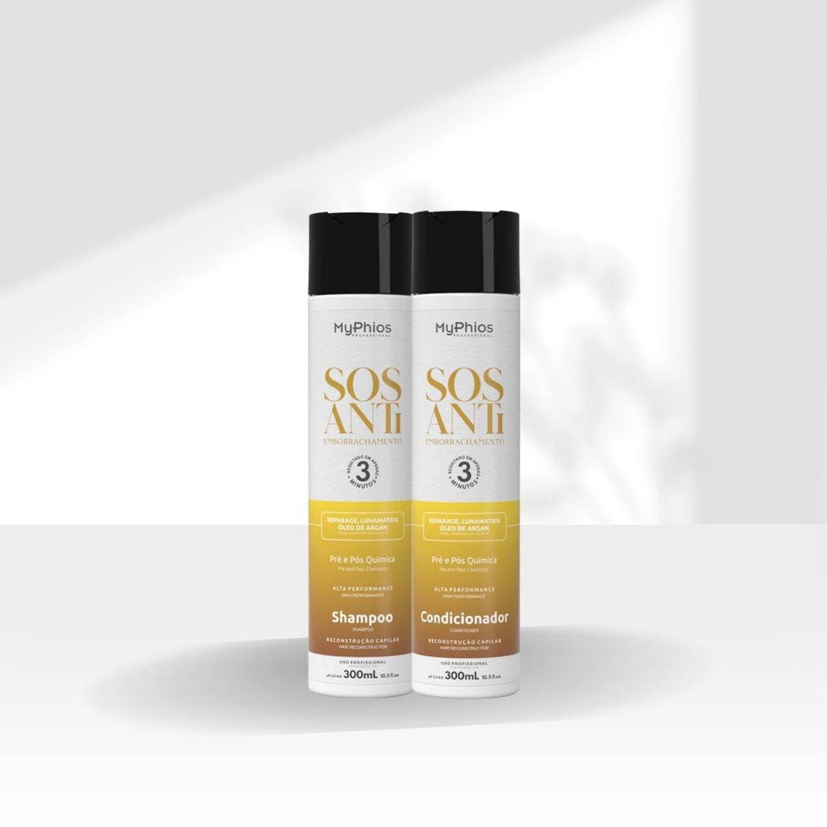 Kit MyPhios SOS Antiemborrachamento Shampoo e Condicionador 300 ml