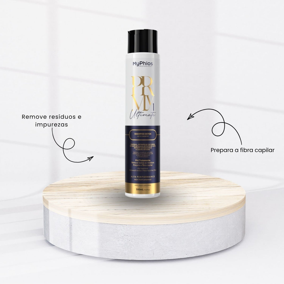Kit MyPhios Ultimate PRMY Shampoo Detox e Máscara 500 ml
