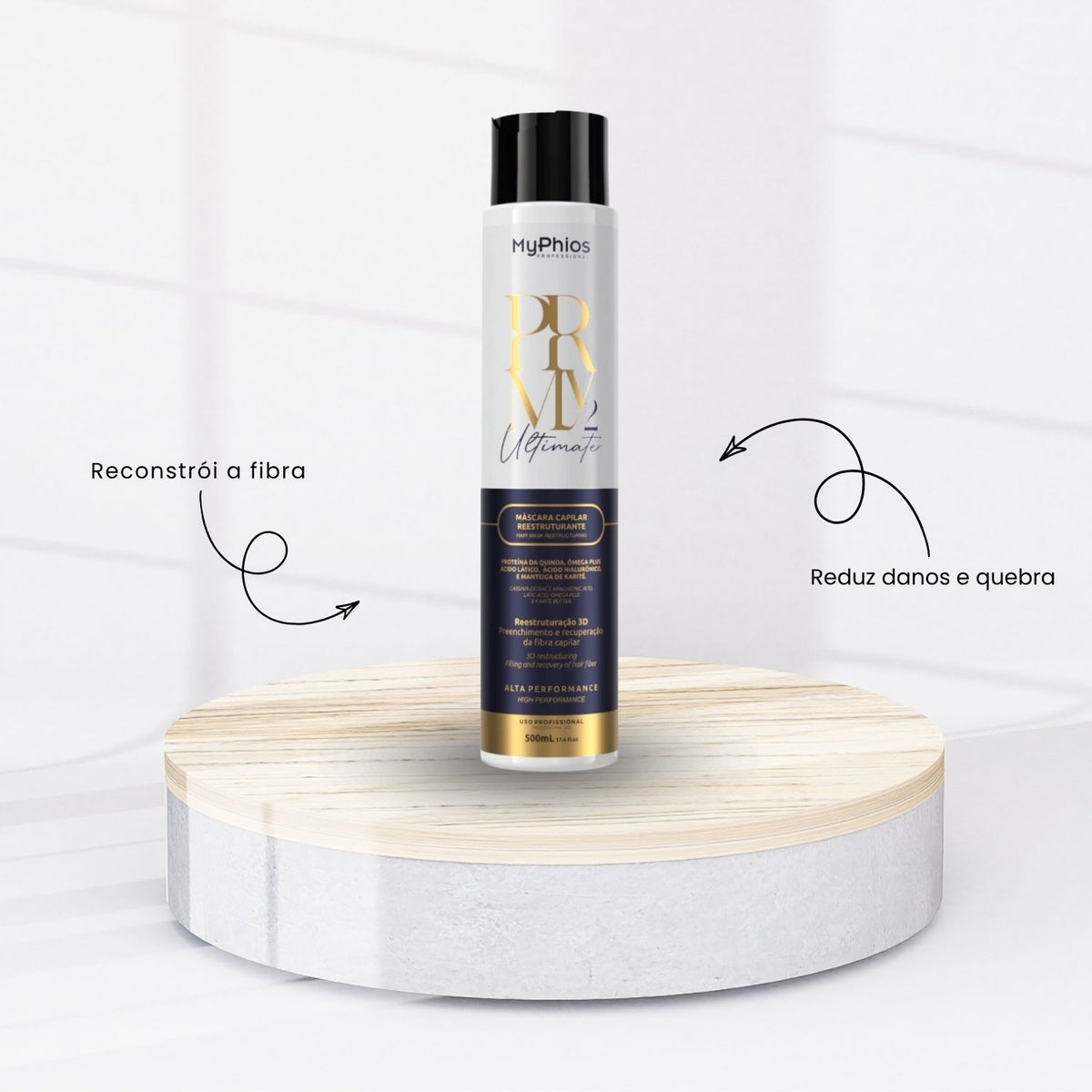 Kit MyPhios Ultimate PRMY Shampoo Detox e Máscara 500 ml