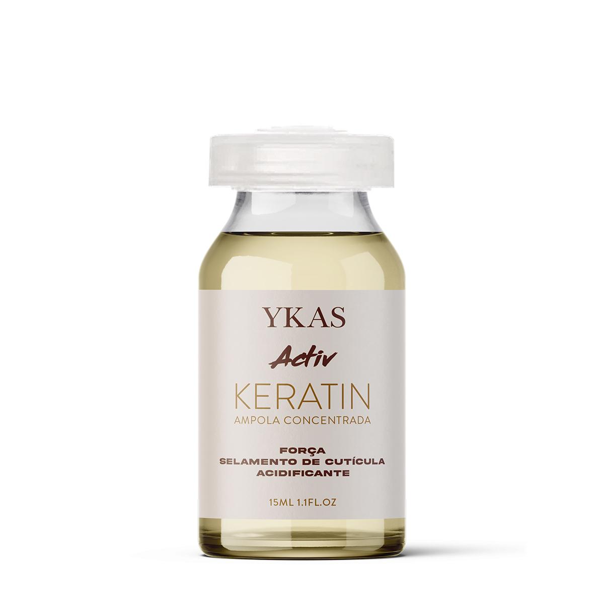 Ampola Ykas Activ Keratin 12 ml