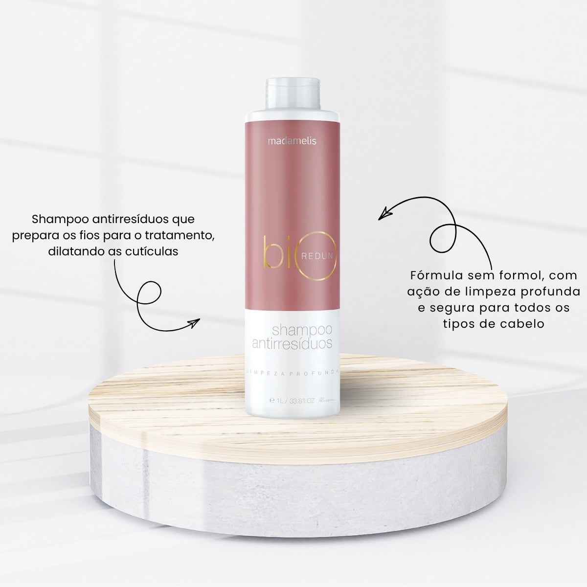 Kit Madamelis Bio Redun Tratamento Capilar 2 x 1 Litro