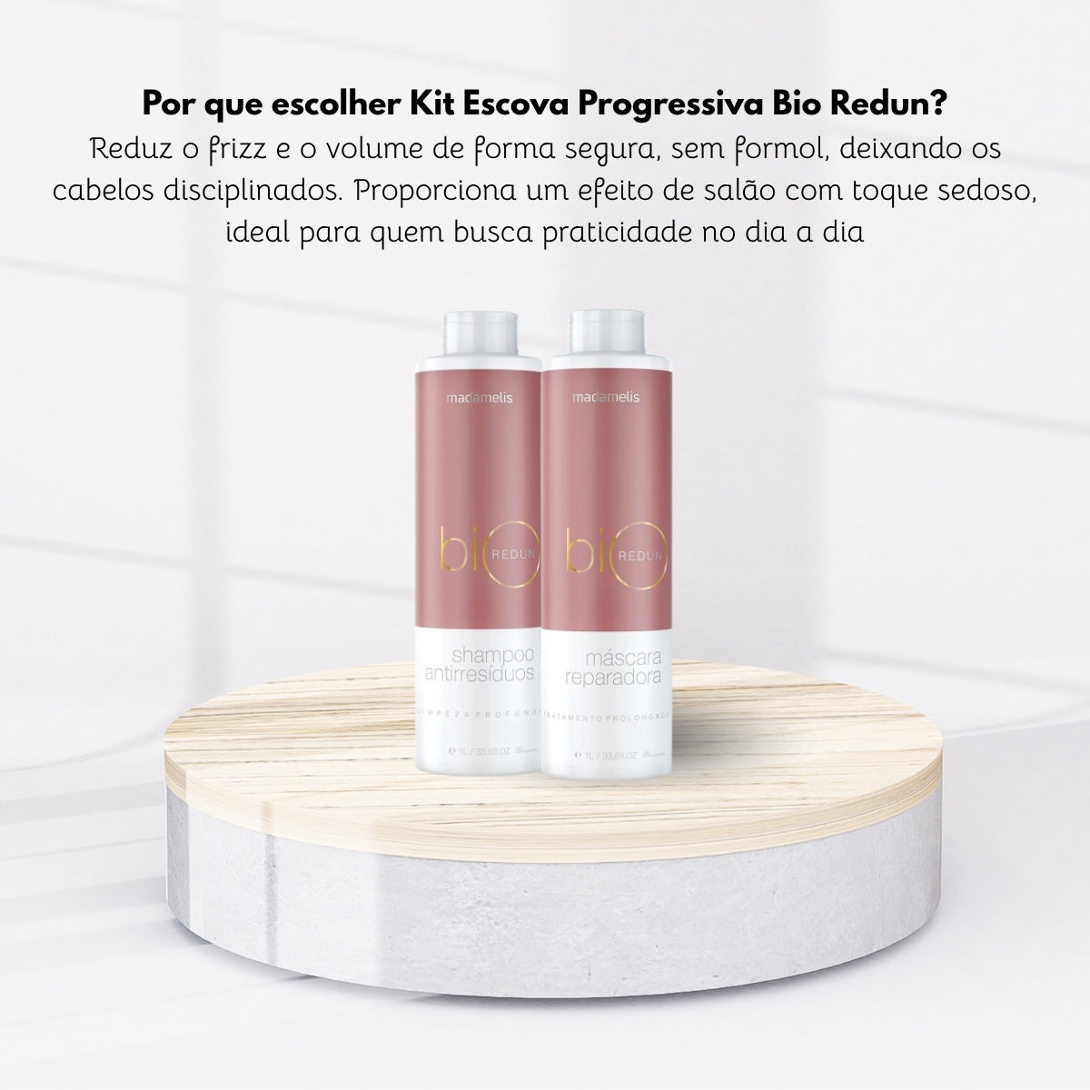 Kit Madamelis Bio Redun Tratamento Capilar 2 x 1 Litro