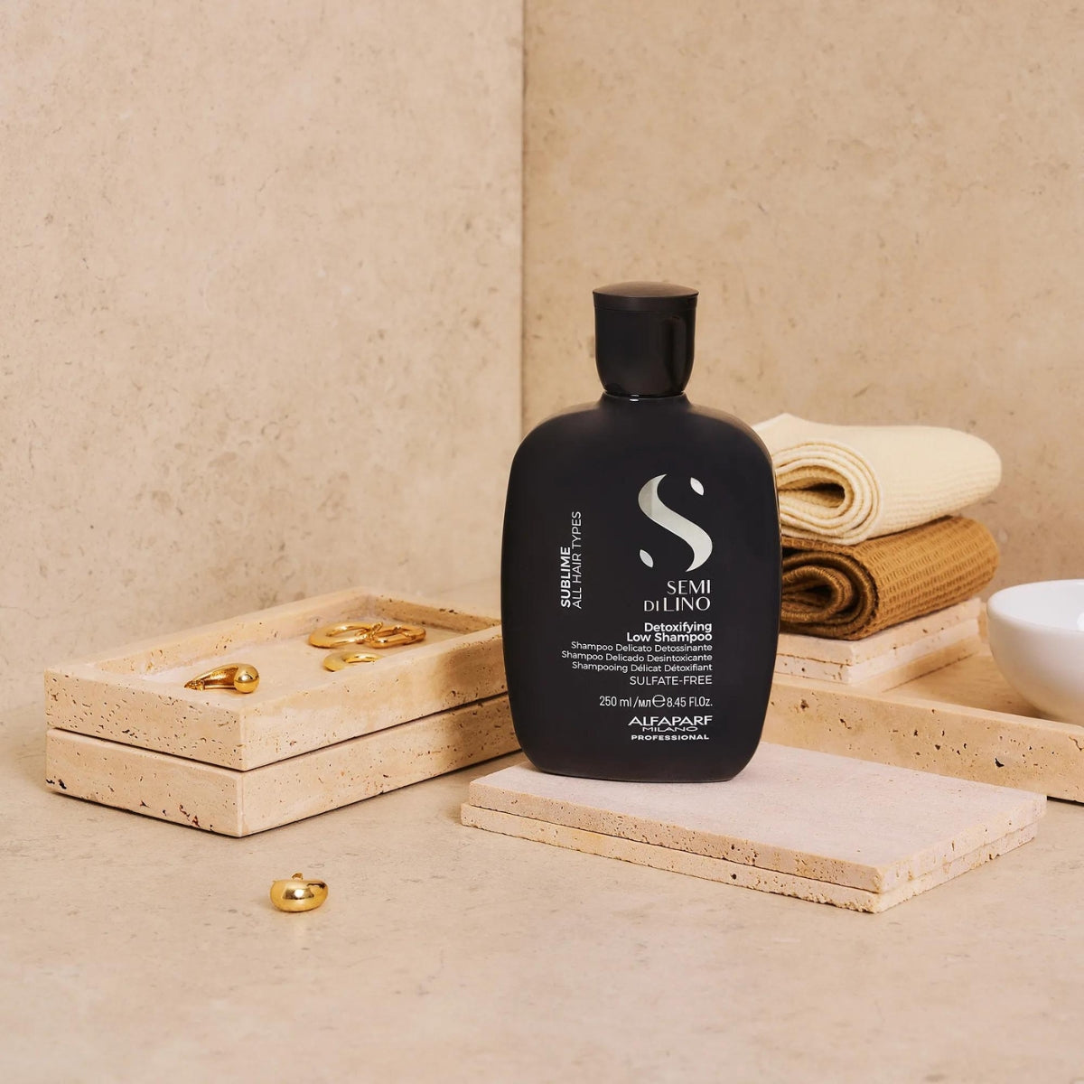 Shampoo Antirresíduo Alfaparf Semi di Lino Sublime Detoxifying Low 250 ml