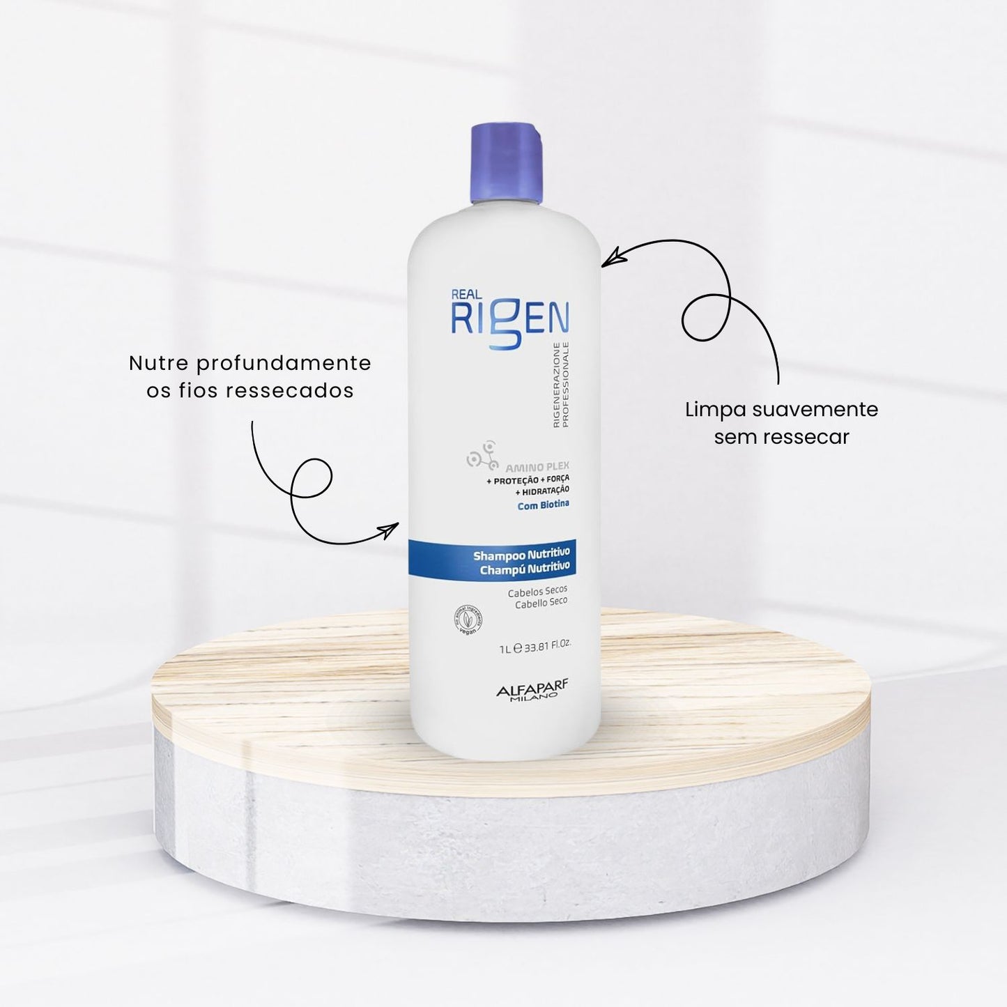 Shampoo Alfaparf Real Rigen Nutritivo Shampoo Hidratante 1 Litro