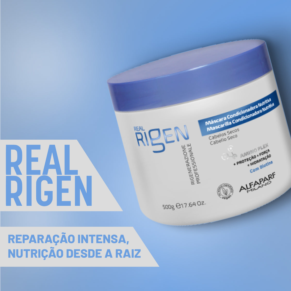 Máscara Alfaparf Real Rigen Condicionadora Nutritiva 500 g