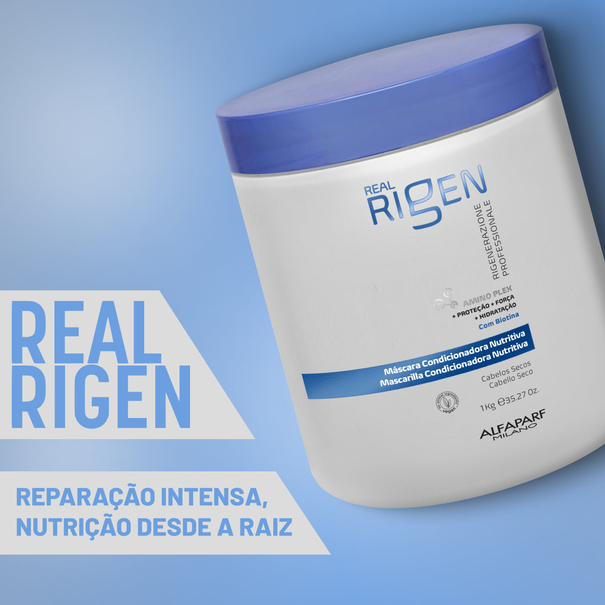 Máscara Alfaparf Real Rigen Condicionadora Nutritiva 1000 g