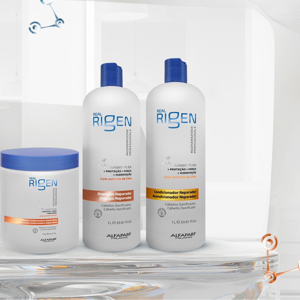 Shampoo Alfaparf Real Rigen Reparador 1 Litro