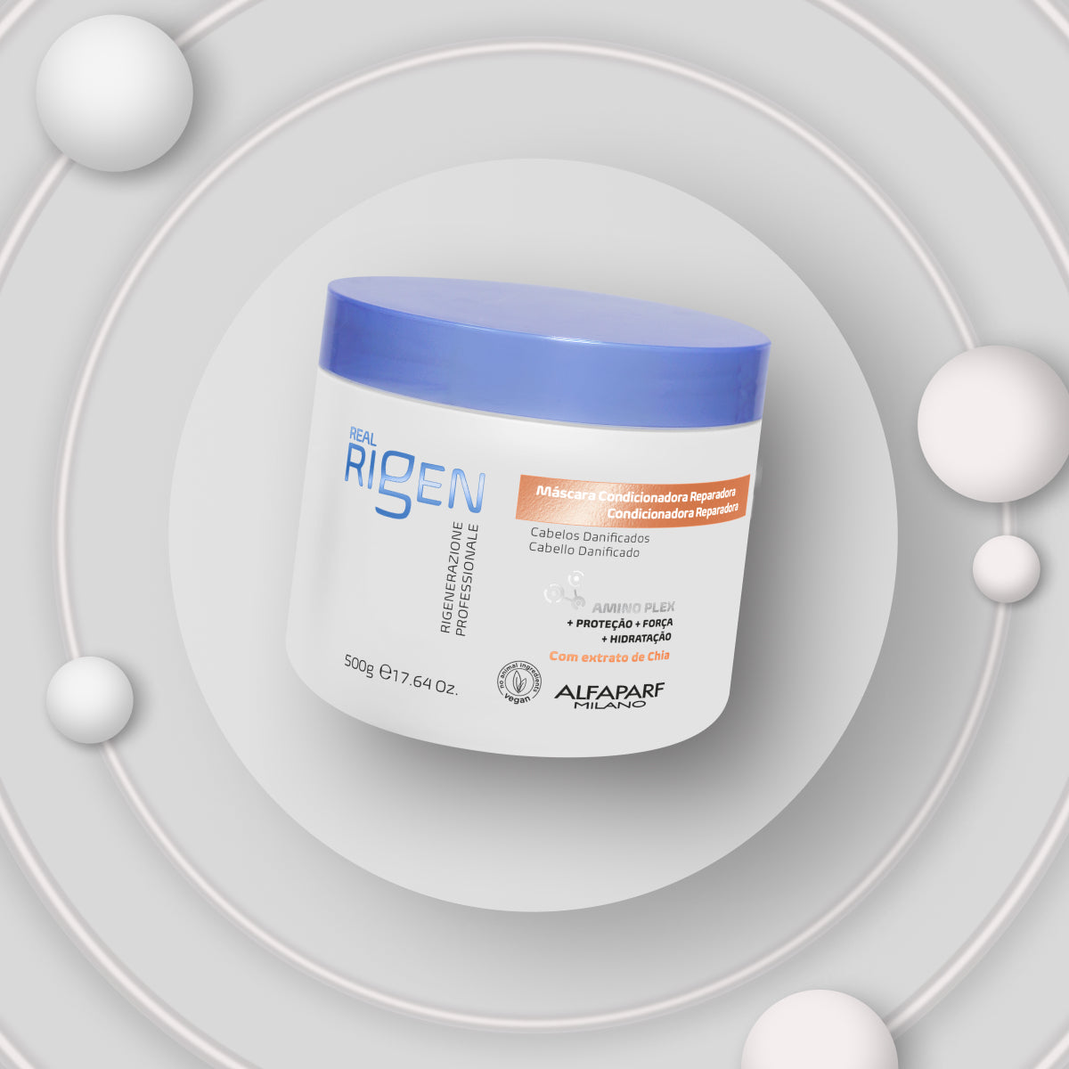 Máscara Alfaparf Real Rigen Condicionadora Reparadora 500 g – Doce Beleza