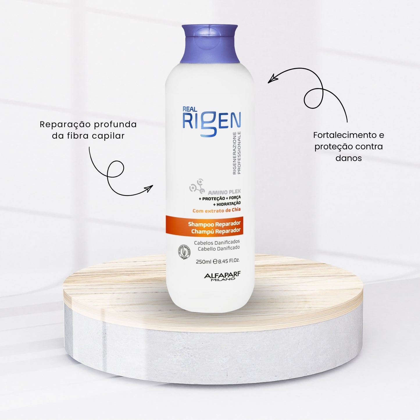 Shampoo Alfaparf Real Rigen Reparador 250 ml