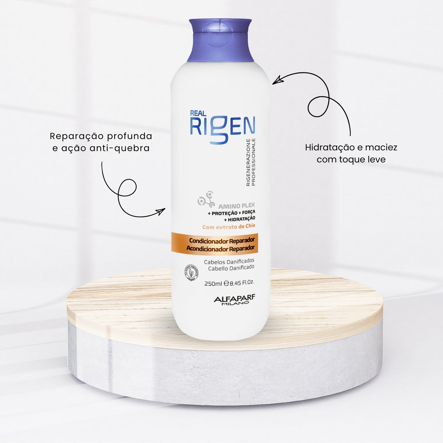 Condicionador Alfaparf Real Rigen Reparador 250 ml