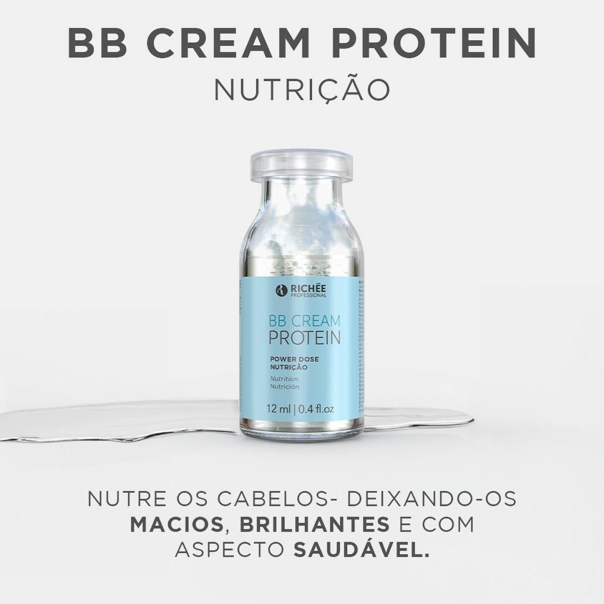 Ampola Richée BB Cream Protein Power Dose Nutrição 12 ml