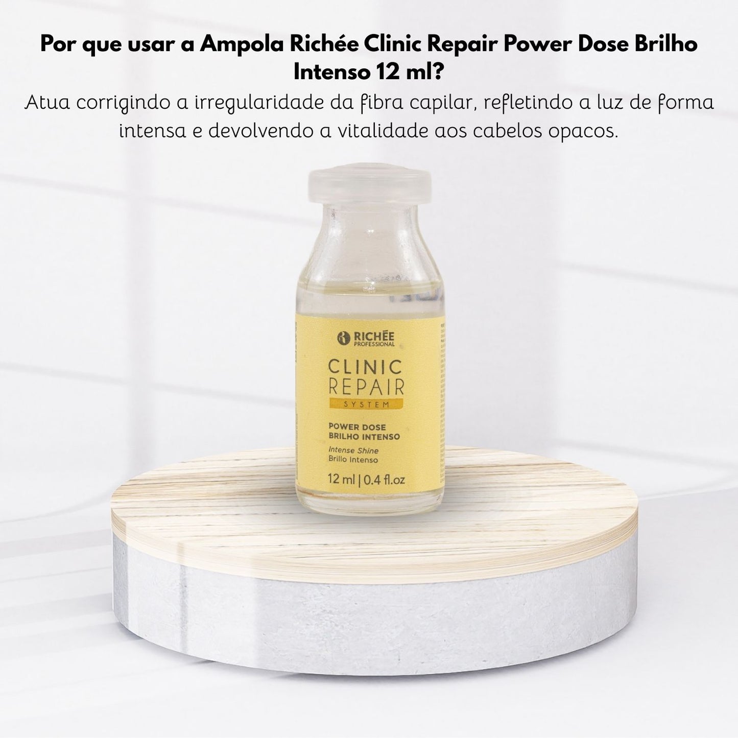 Ampola Richée Clinic Repair Power Dose Brilho Intenso 12 ml