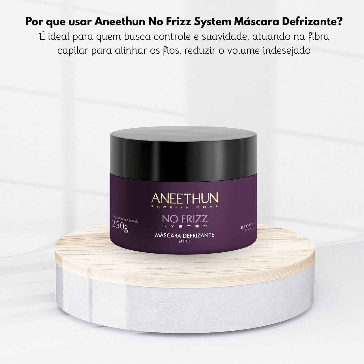 Máscara Aneethun No Frizz Defrizante 250 g