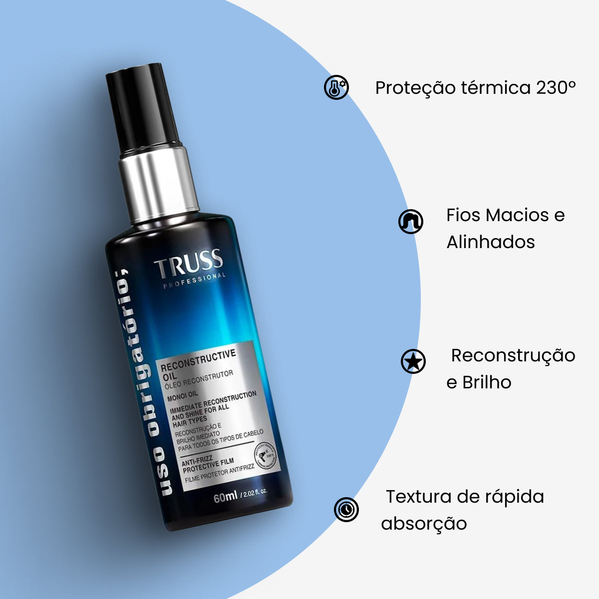 Oleo Truss Uso Obrigatório Reconstrutor 60 ml