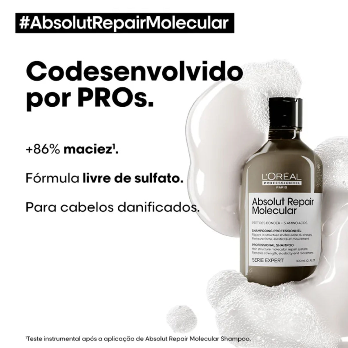 Shampoo Loreal Absolut Repair Molecular 300 ml